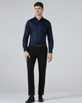 Black Solid Trouser
