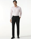 Black Solid Trouser - Black-265
