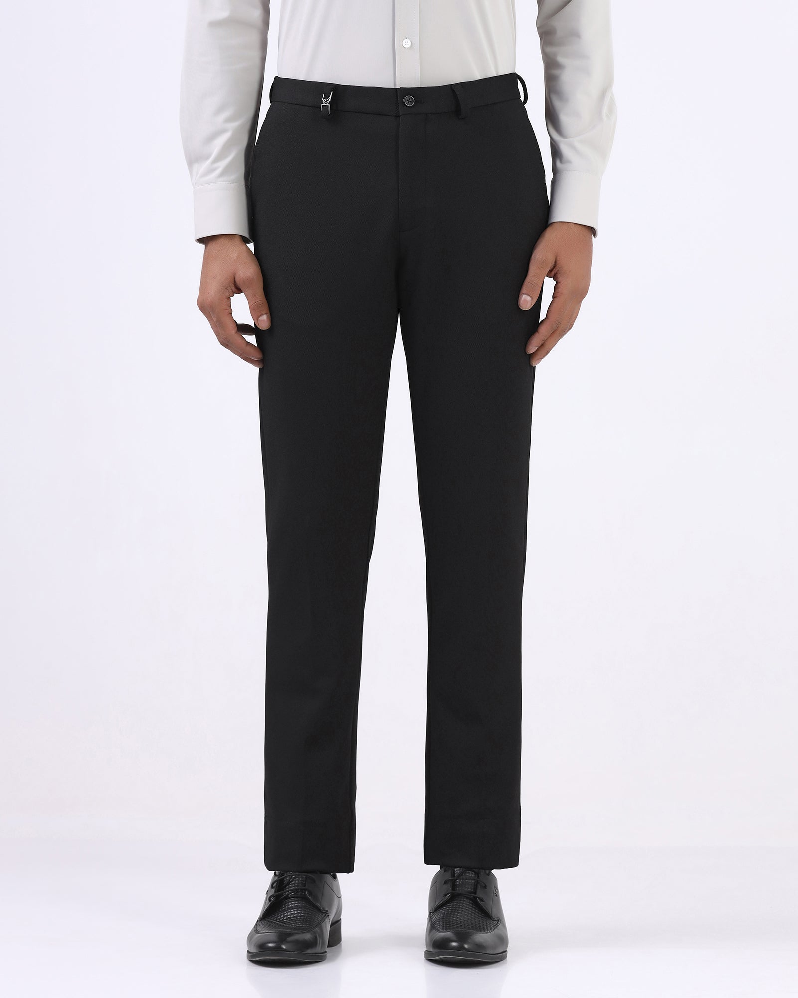 Black Solid Trouser - Hender