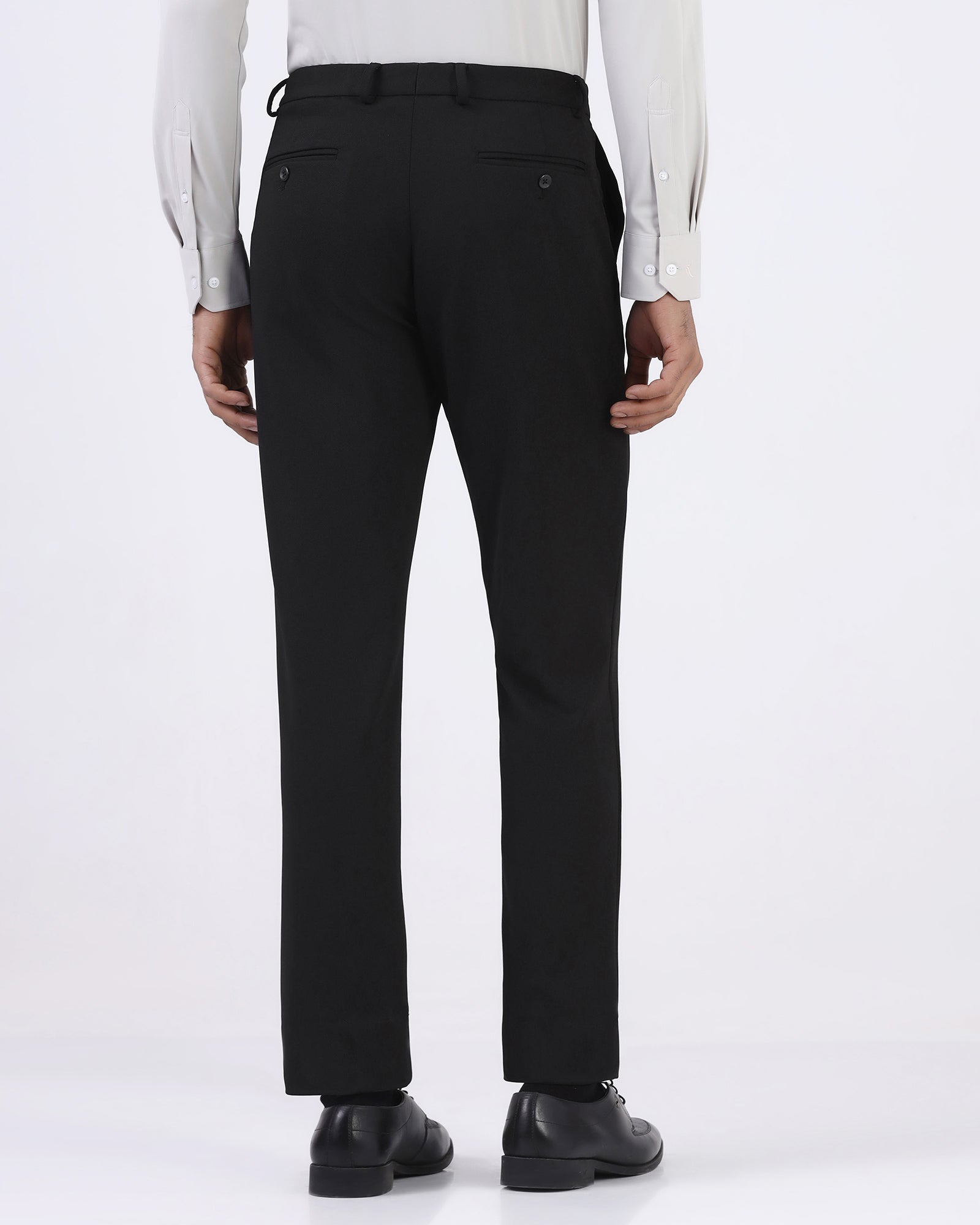 Black Solid Trouser - Hender