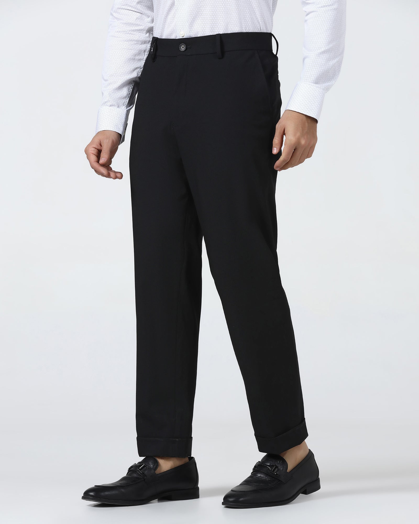 Black Solid Trouser - Henry