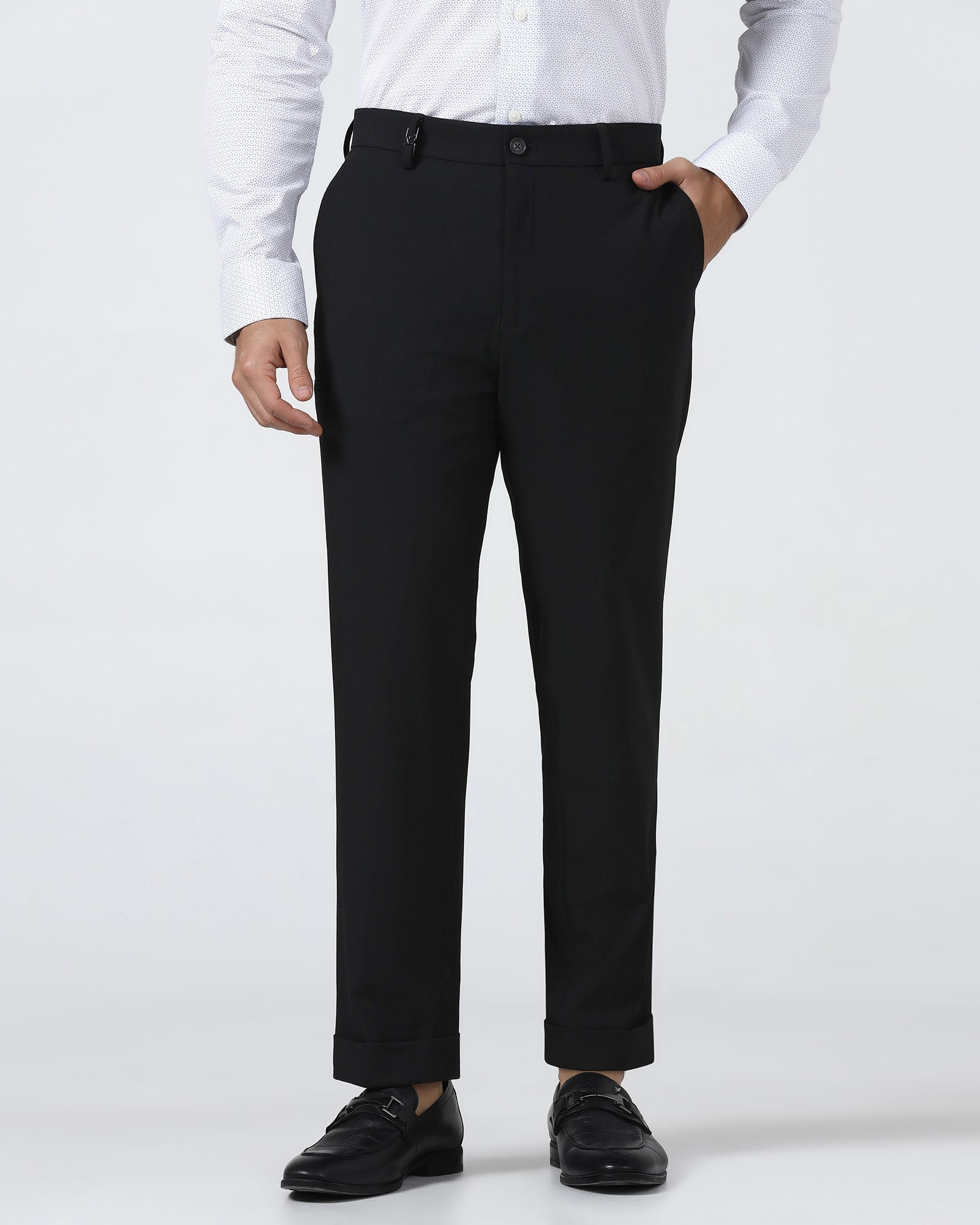 Black Solid Trouser - Henry