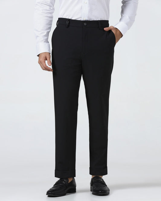 Black Solid Trouser - Henry