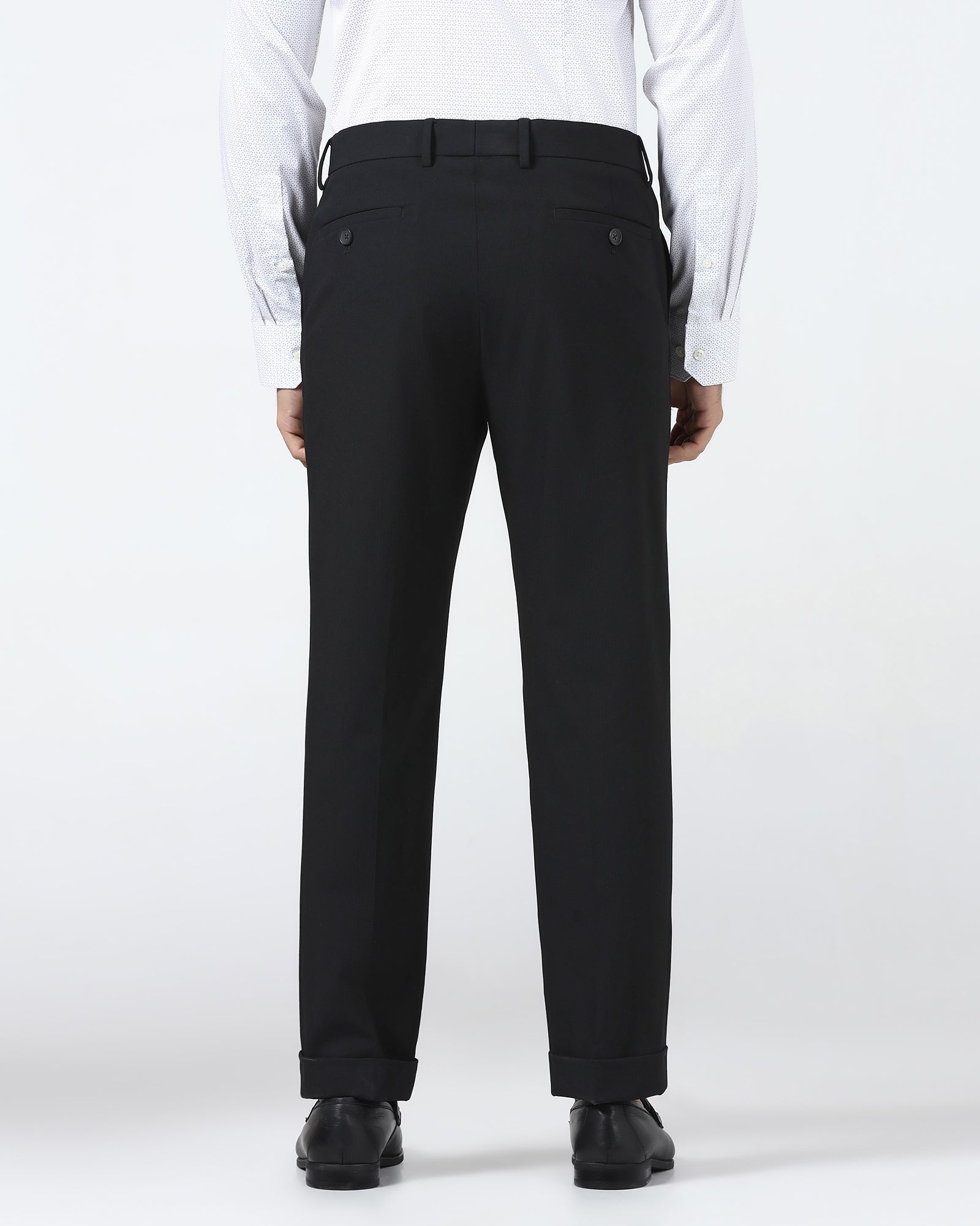Black Solid Trouser - Henry
