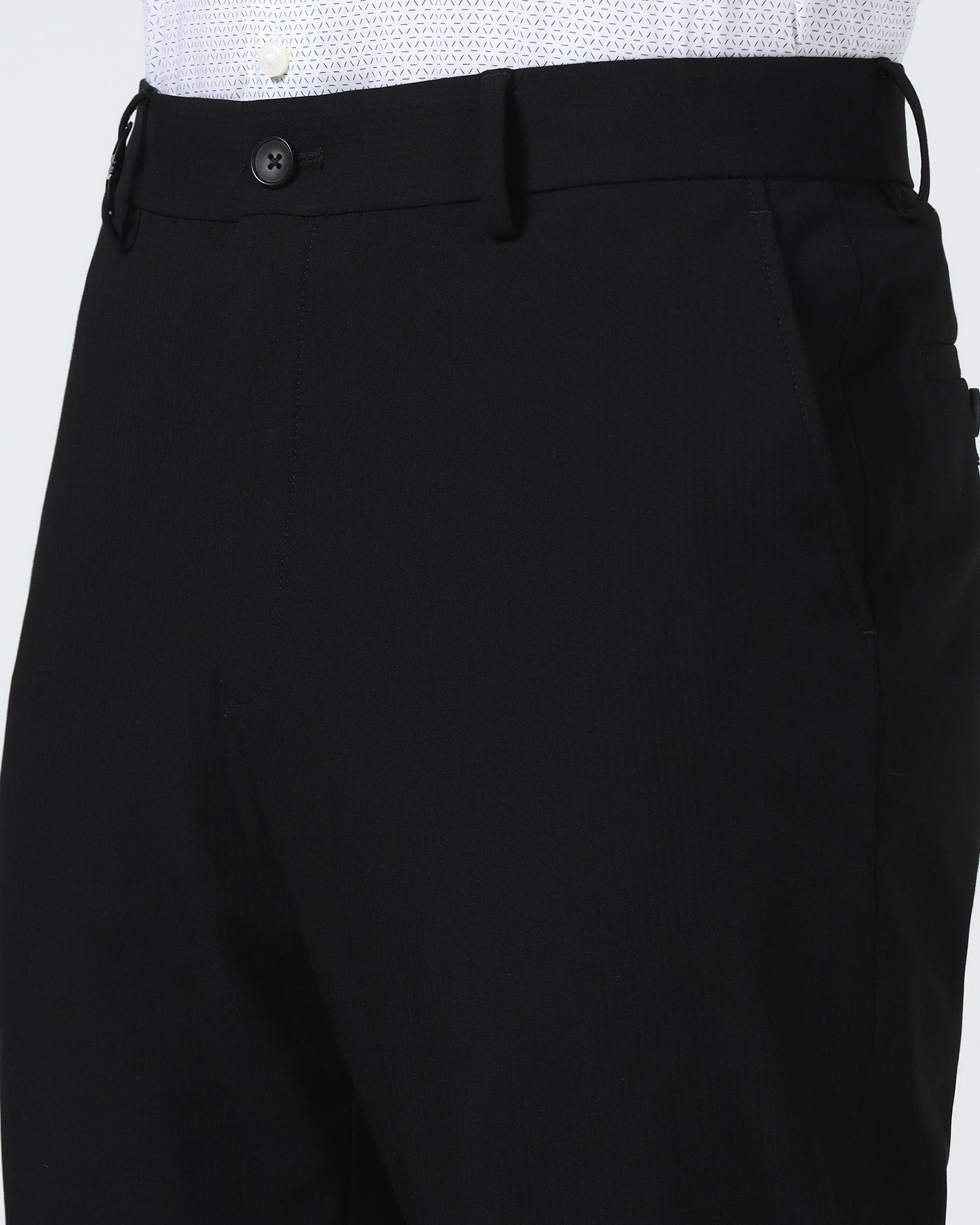 Black Solid Trouser - Henry