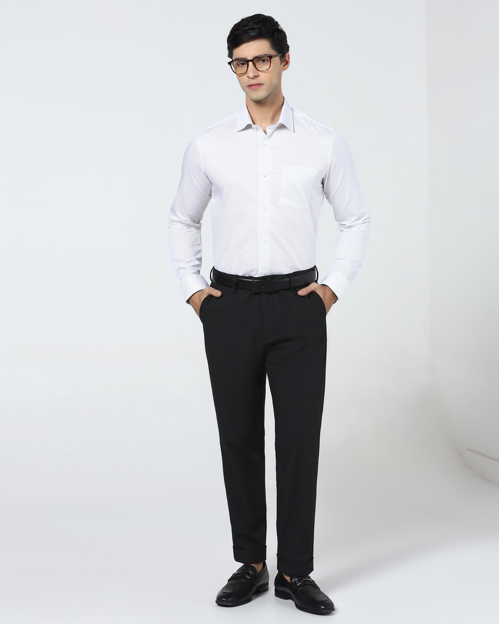 Black Solid Trouser - Henry