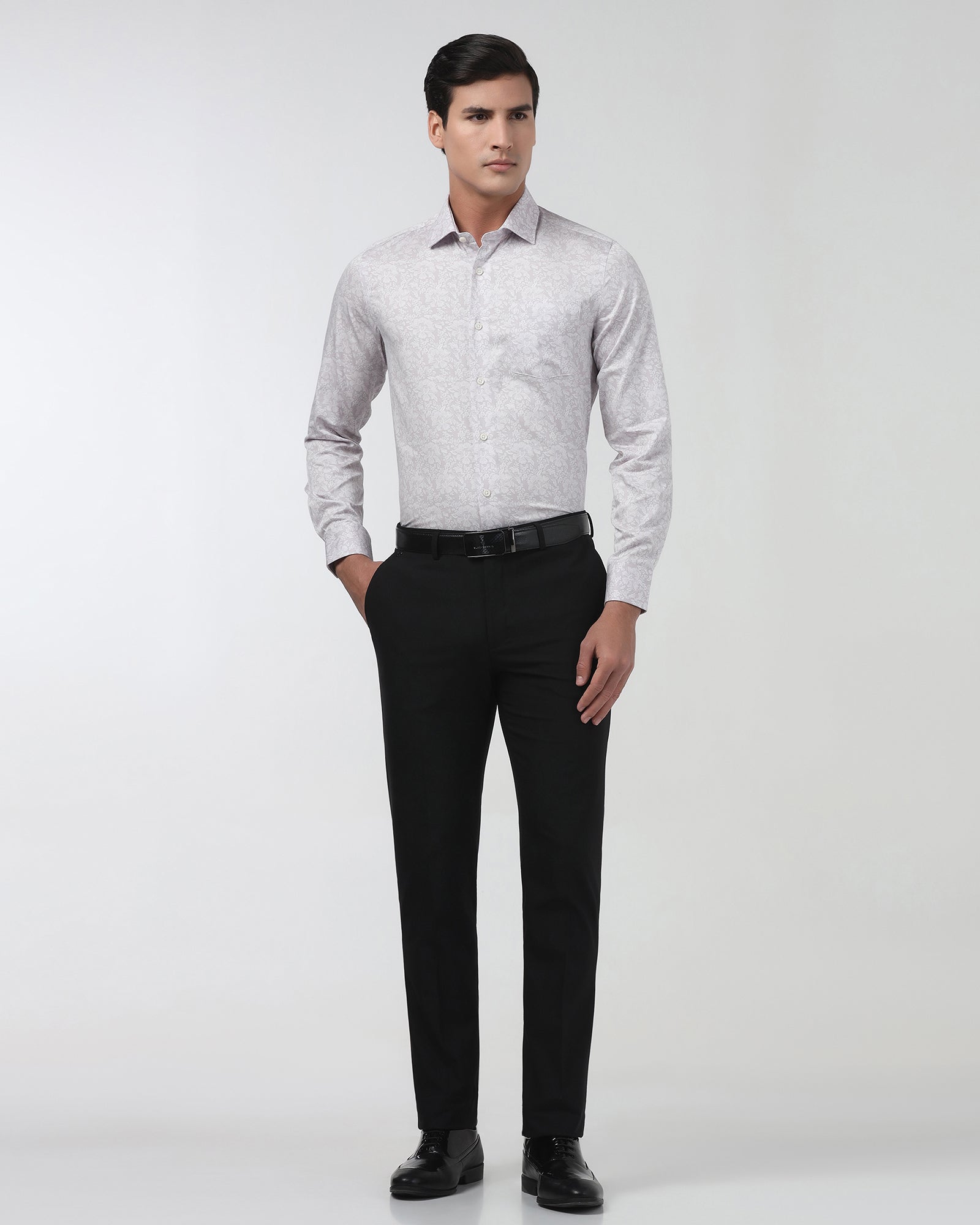 Black Solid Trouser - Landry