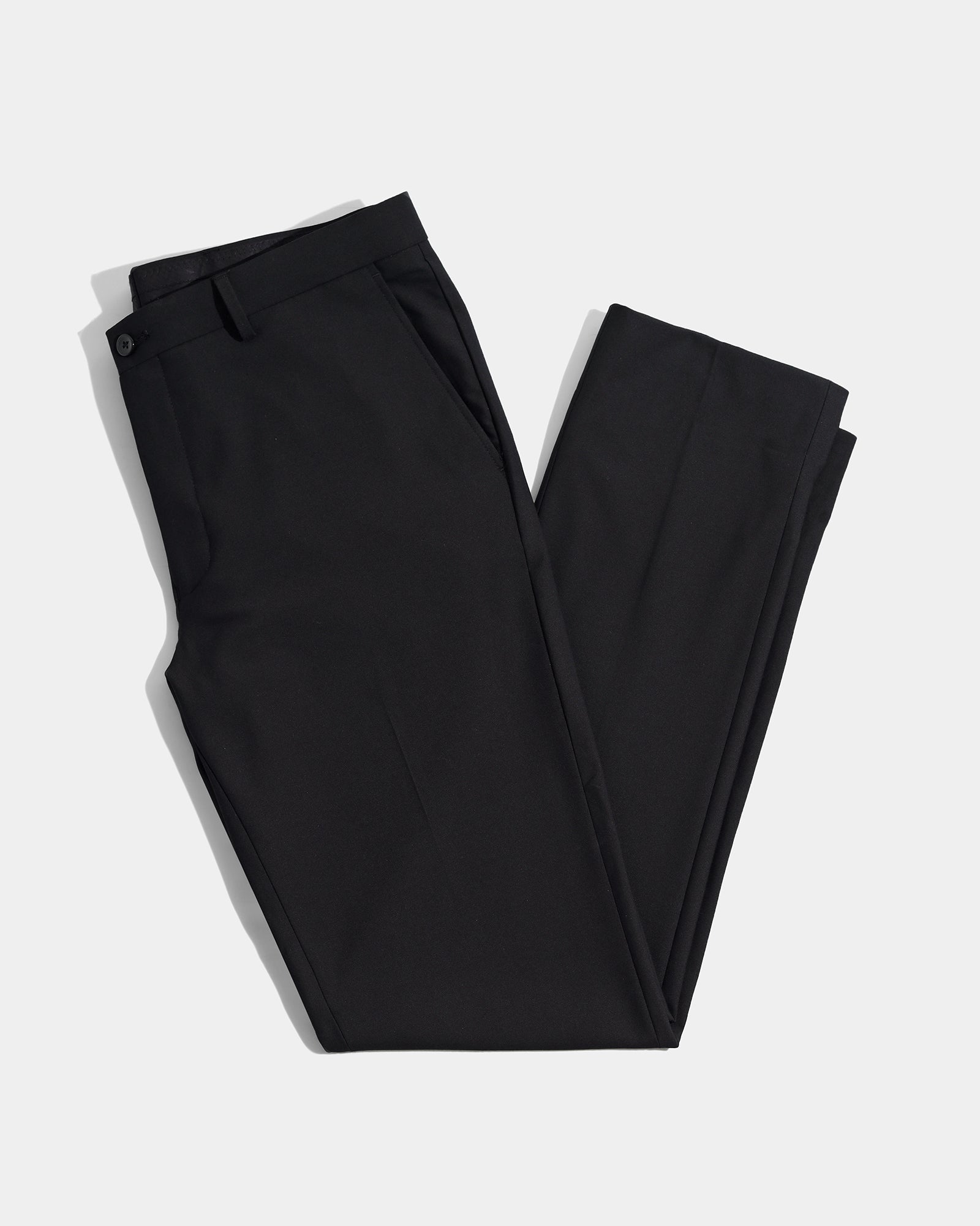 Black Solid Trouser - Landry