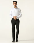 Black Solid Trouser - Malone