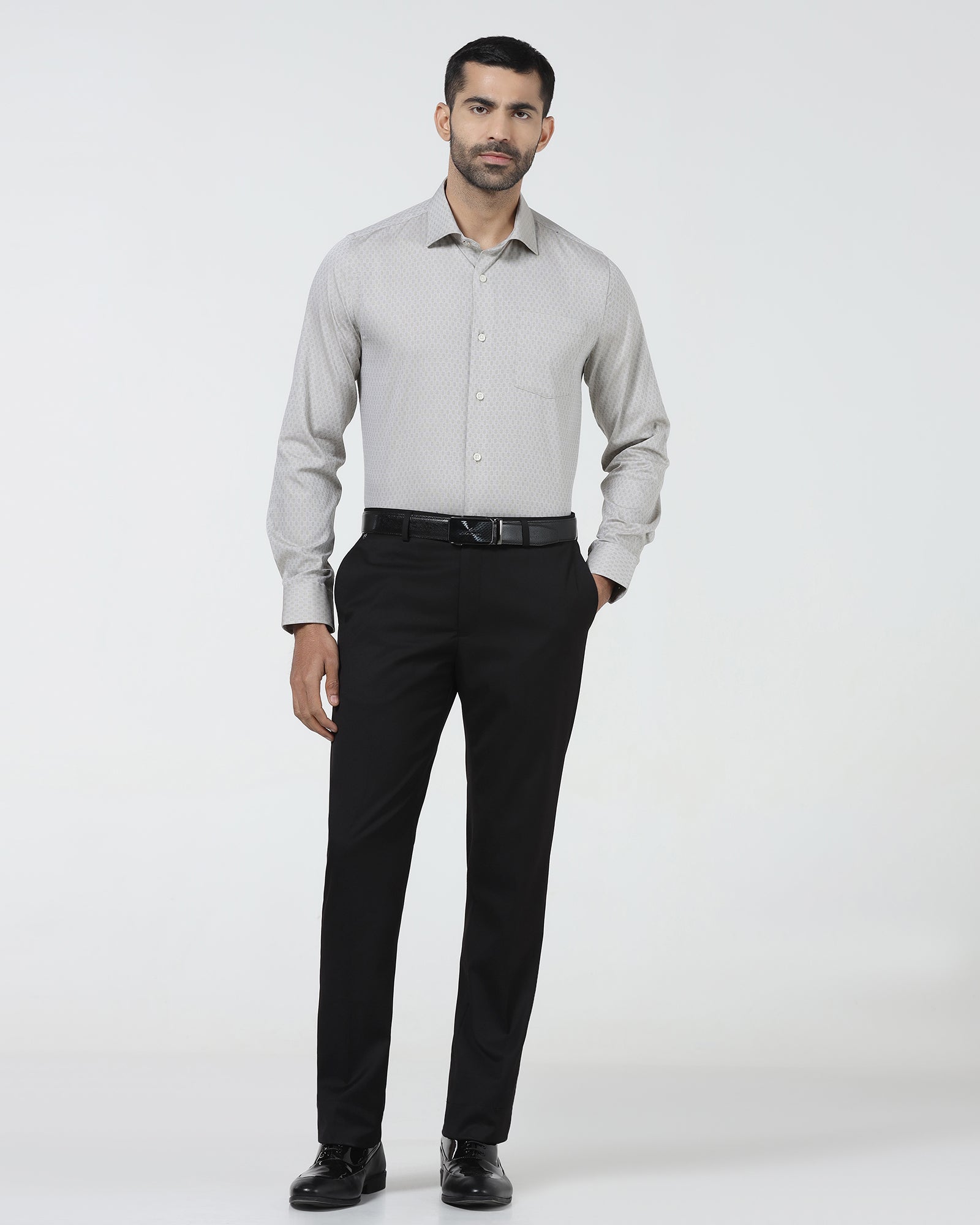 Black Solid Trouser - Marco