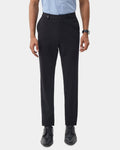 Black Solid Trouser - Oak