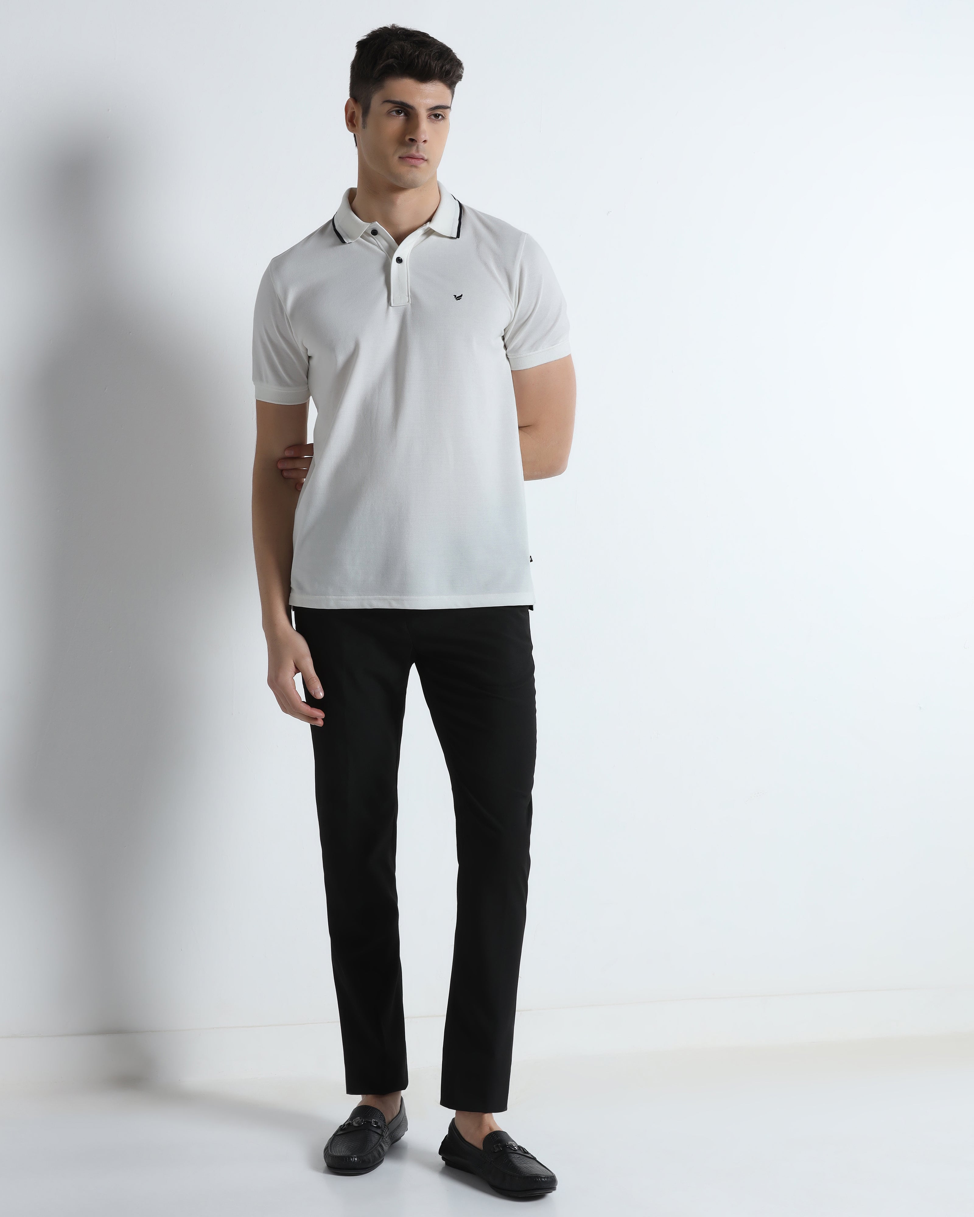 Black Solid Trouser