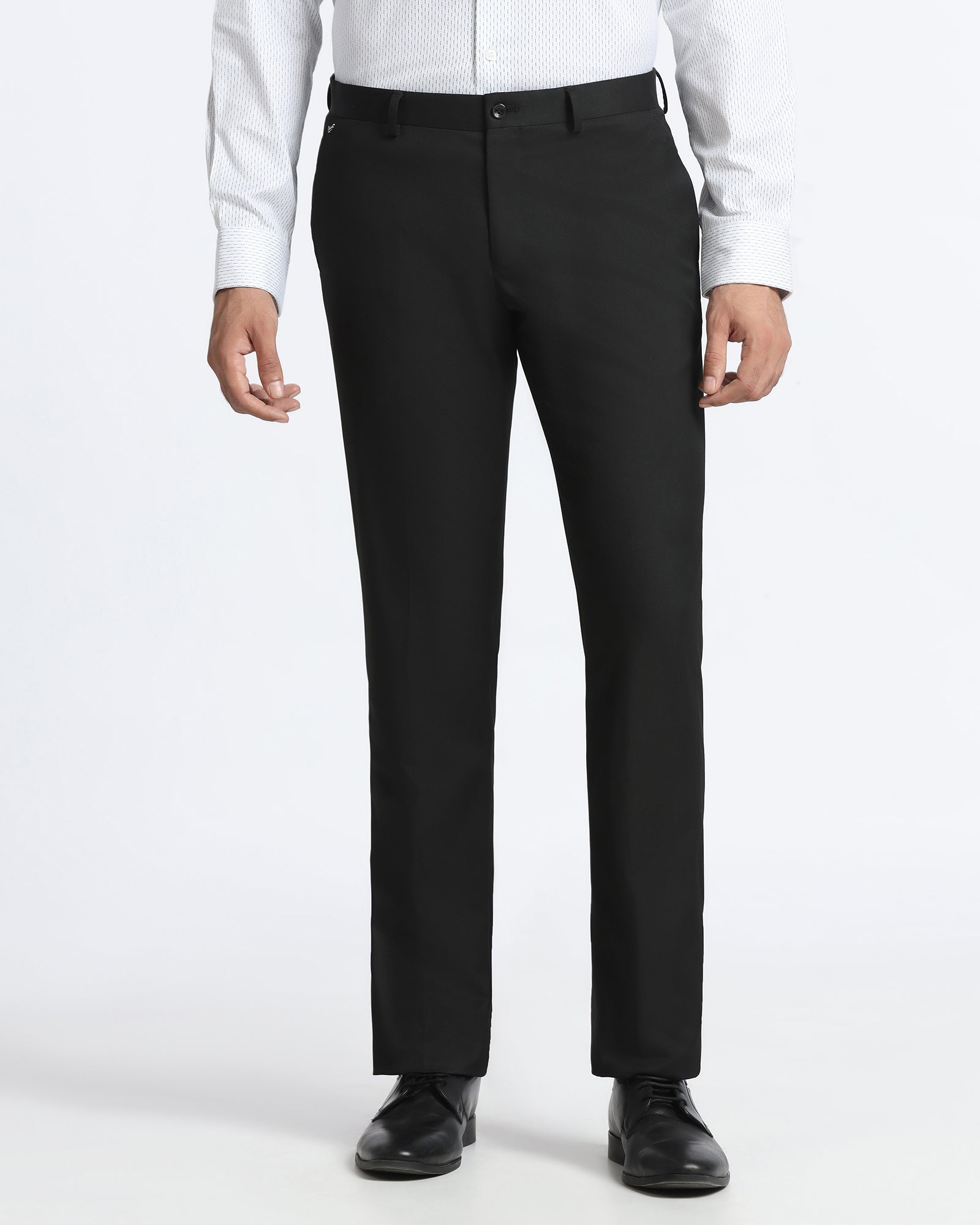 Black Solid Trouser - Roku