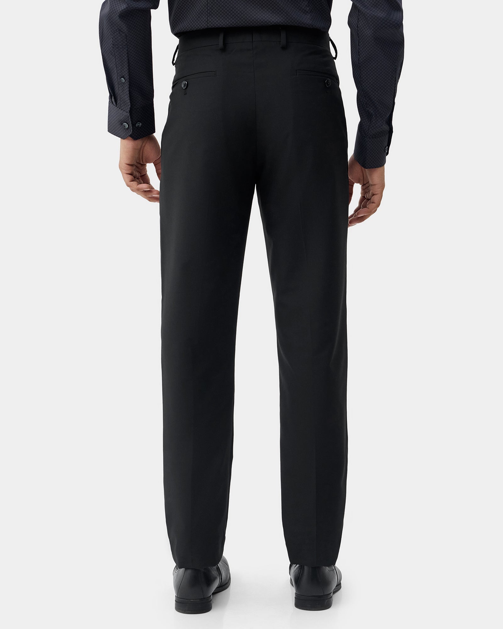 Black Solid Trouser - Tudor