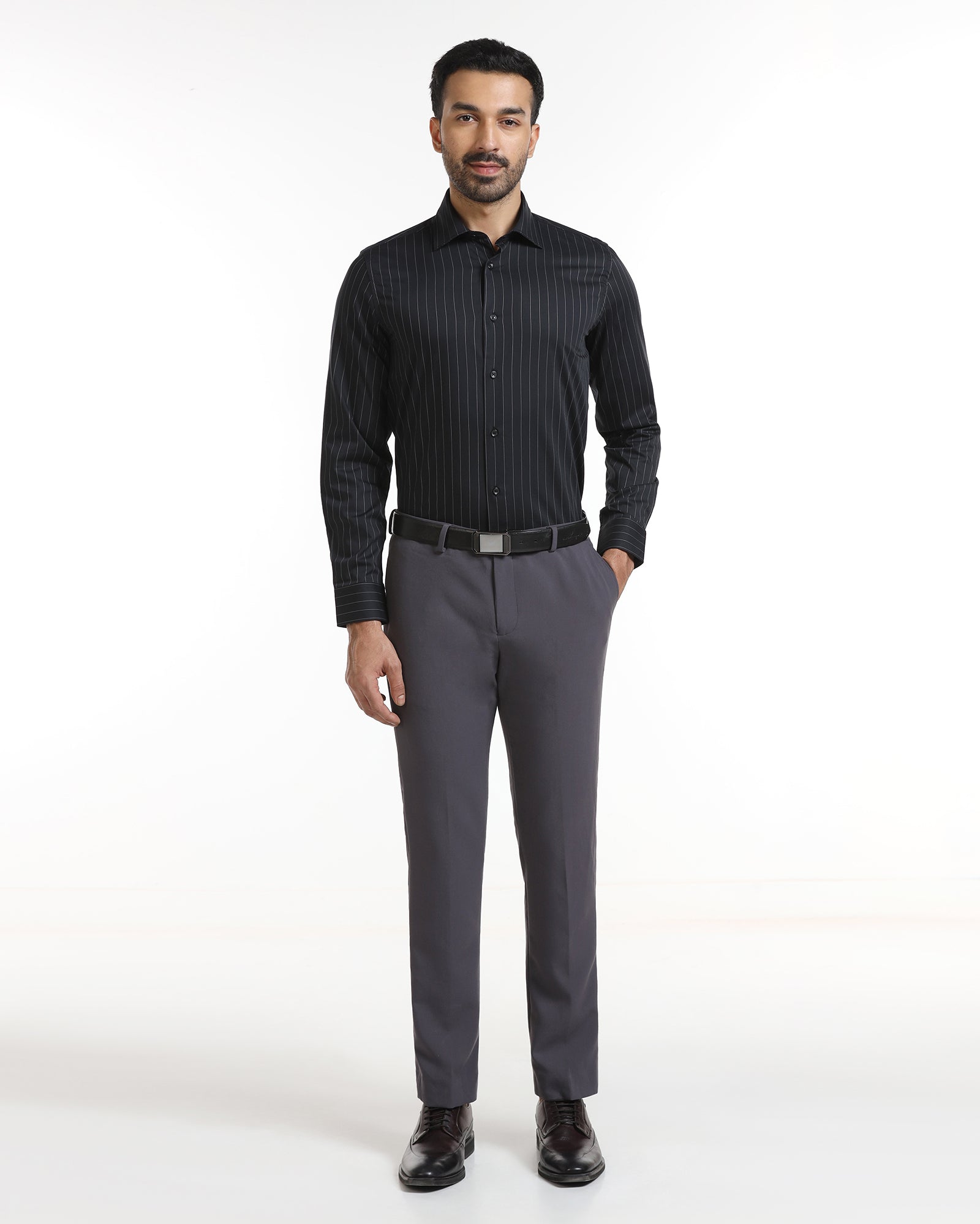 Black Stripe Shirt - Eager