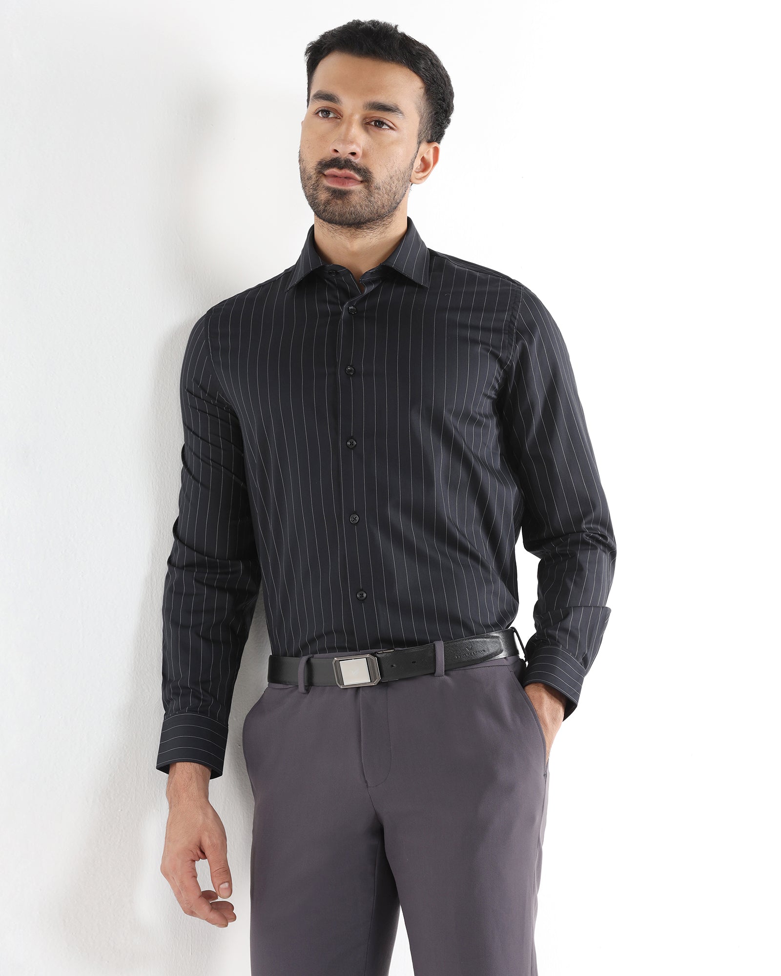 Black Stripe Shirt - Eager