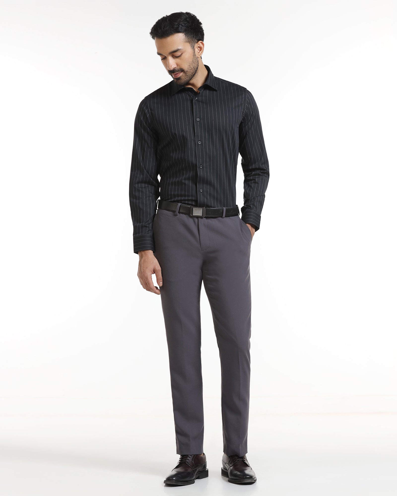 Black Stripe Shirt - Eager