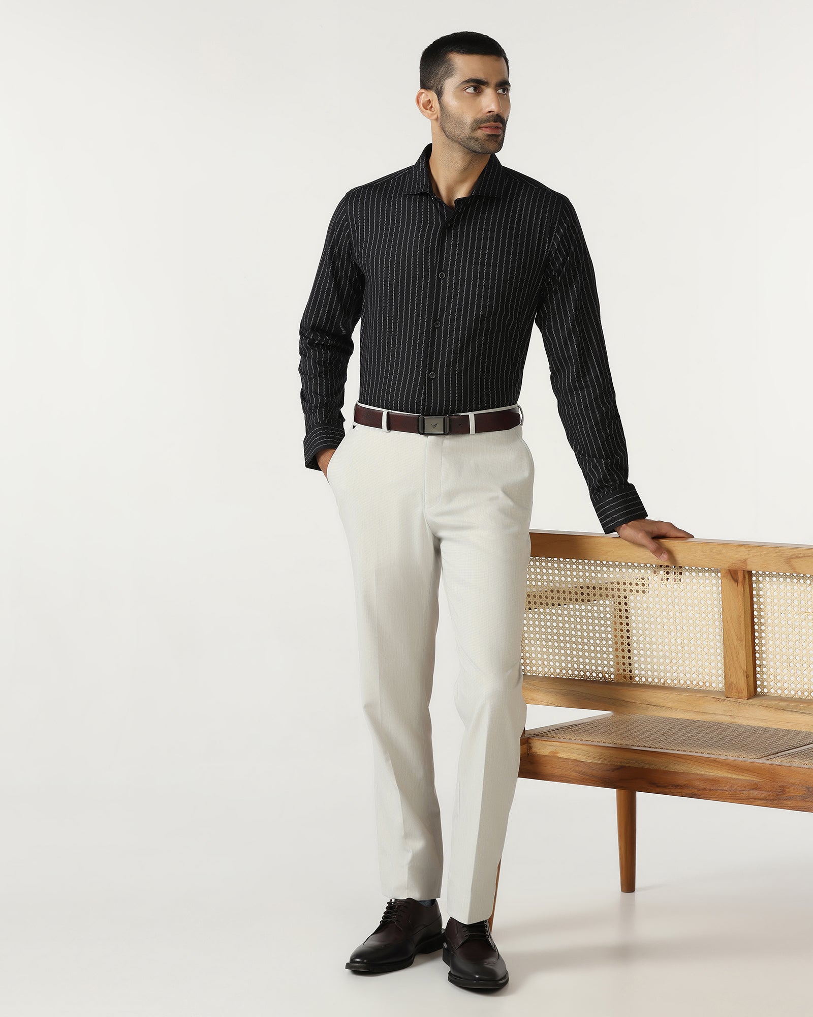 Black Stripe Shirt - Rooter