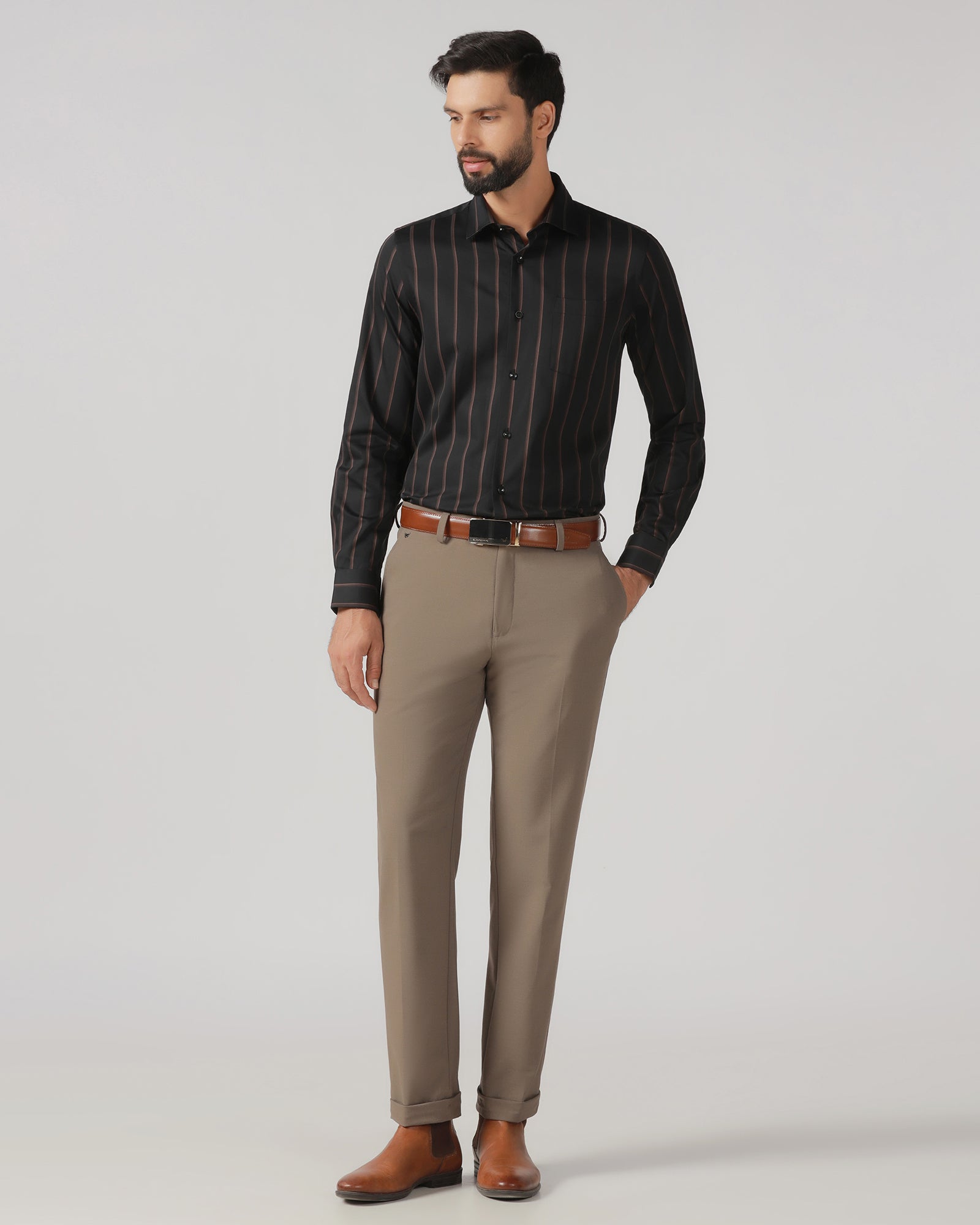 Black Stripe Shirt - Simon