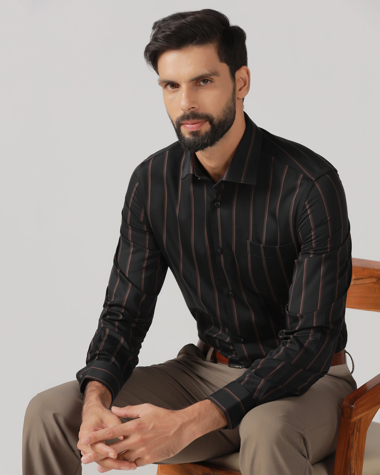 Black Stripe Shirt - Simon
