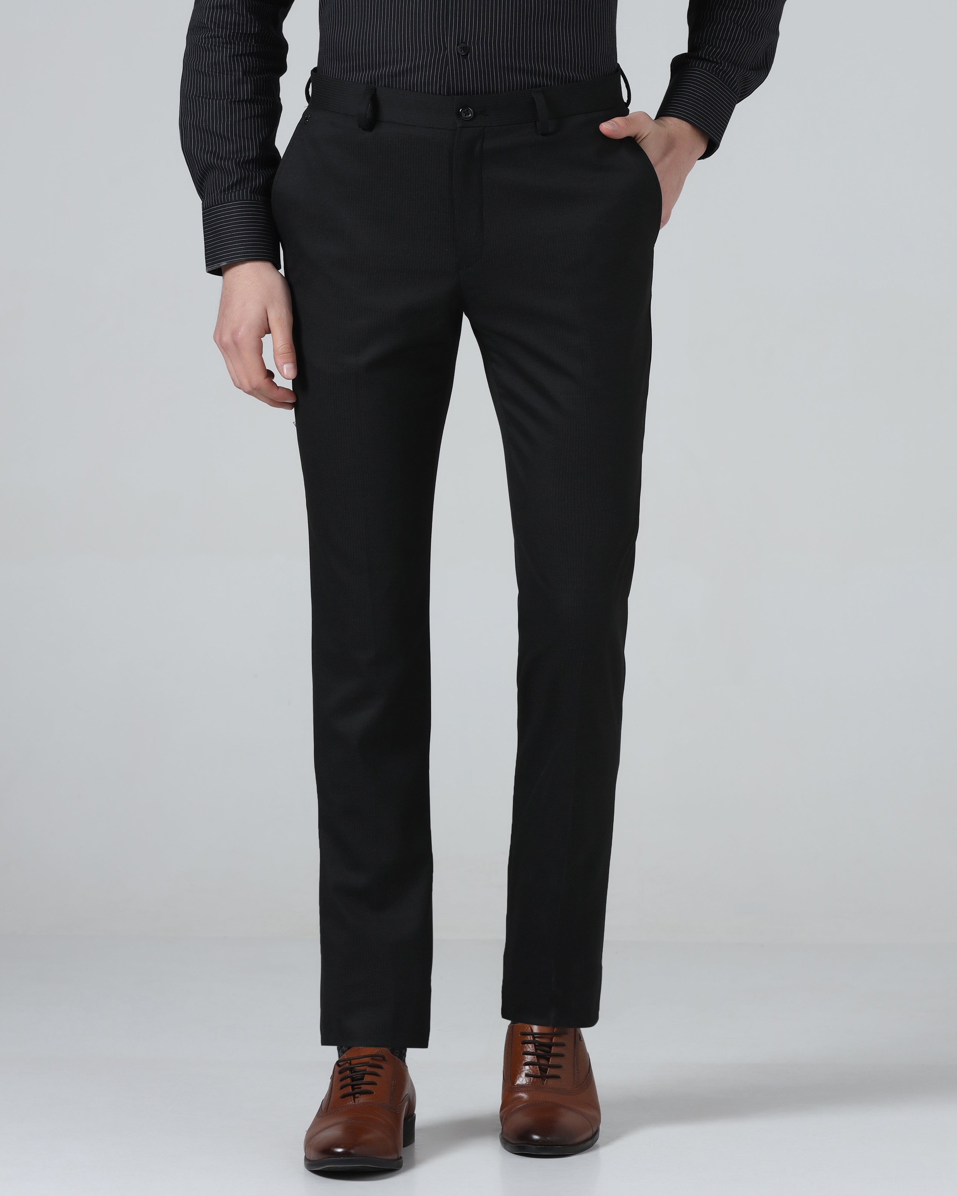 Black Stripe Trouser