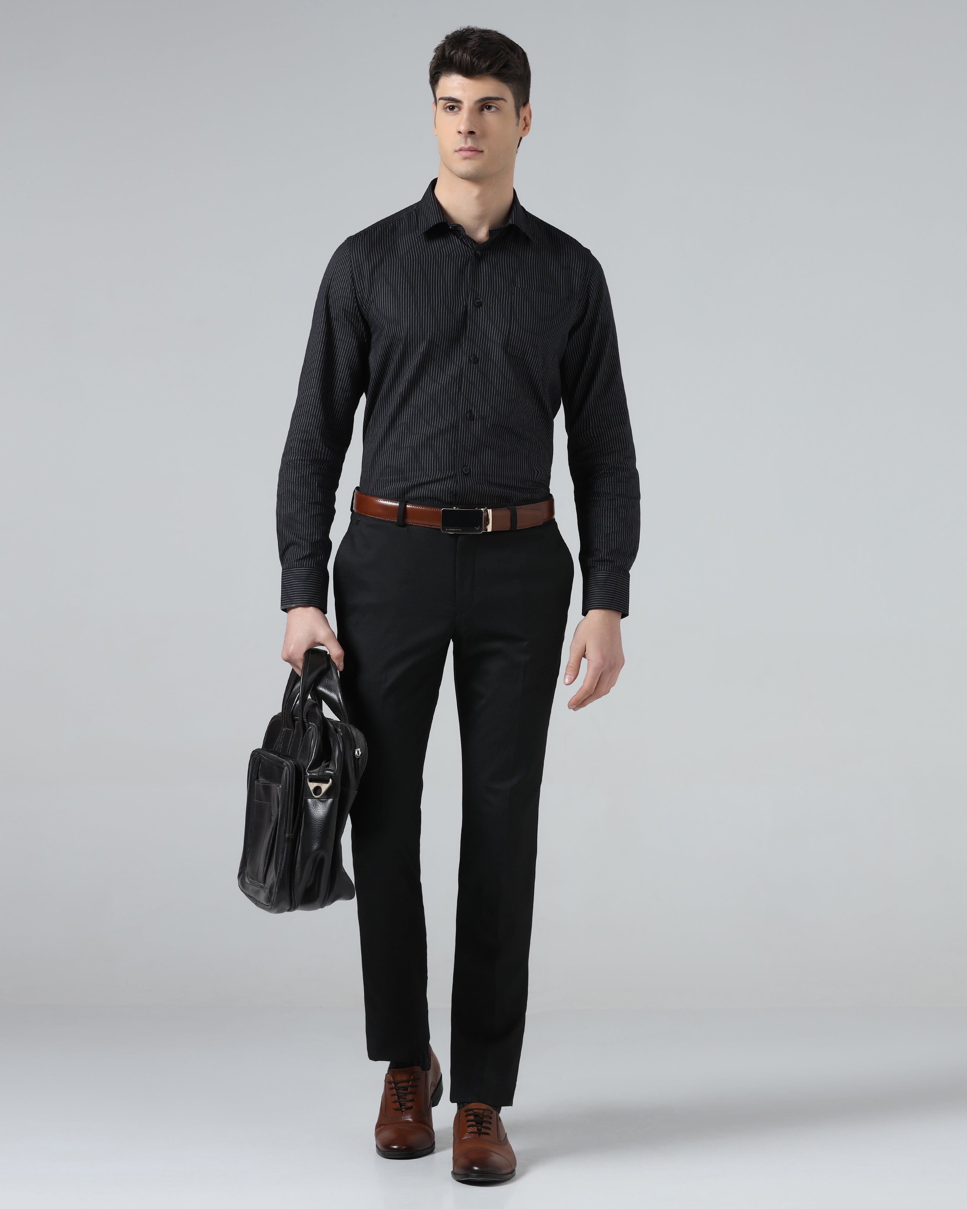 Black Stripe Trouser