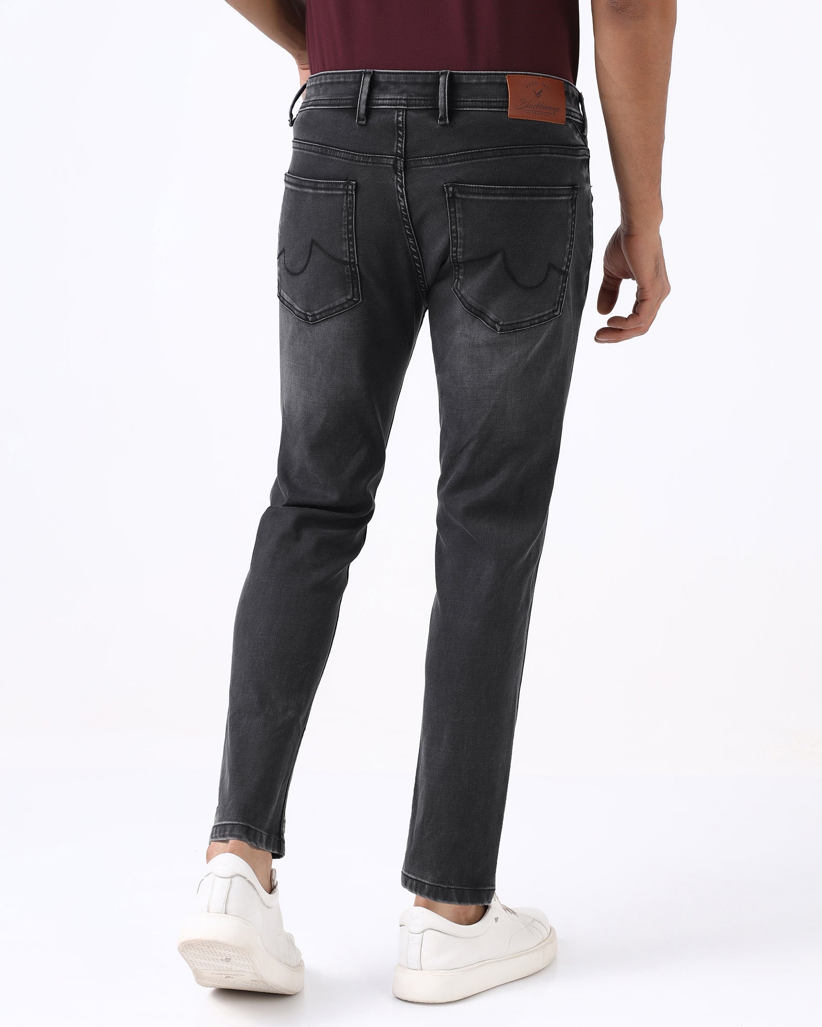 Black Superflex Skinny Cropped Jeans - Arland