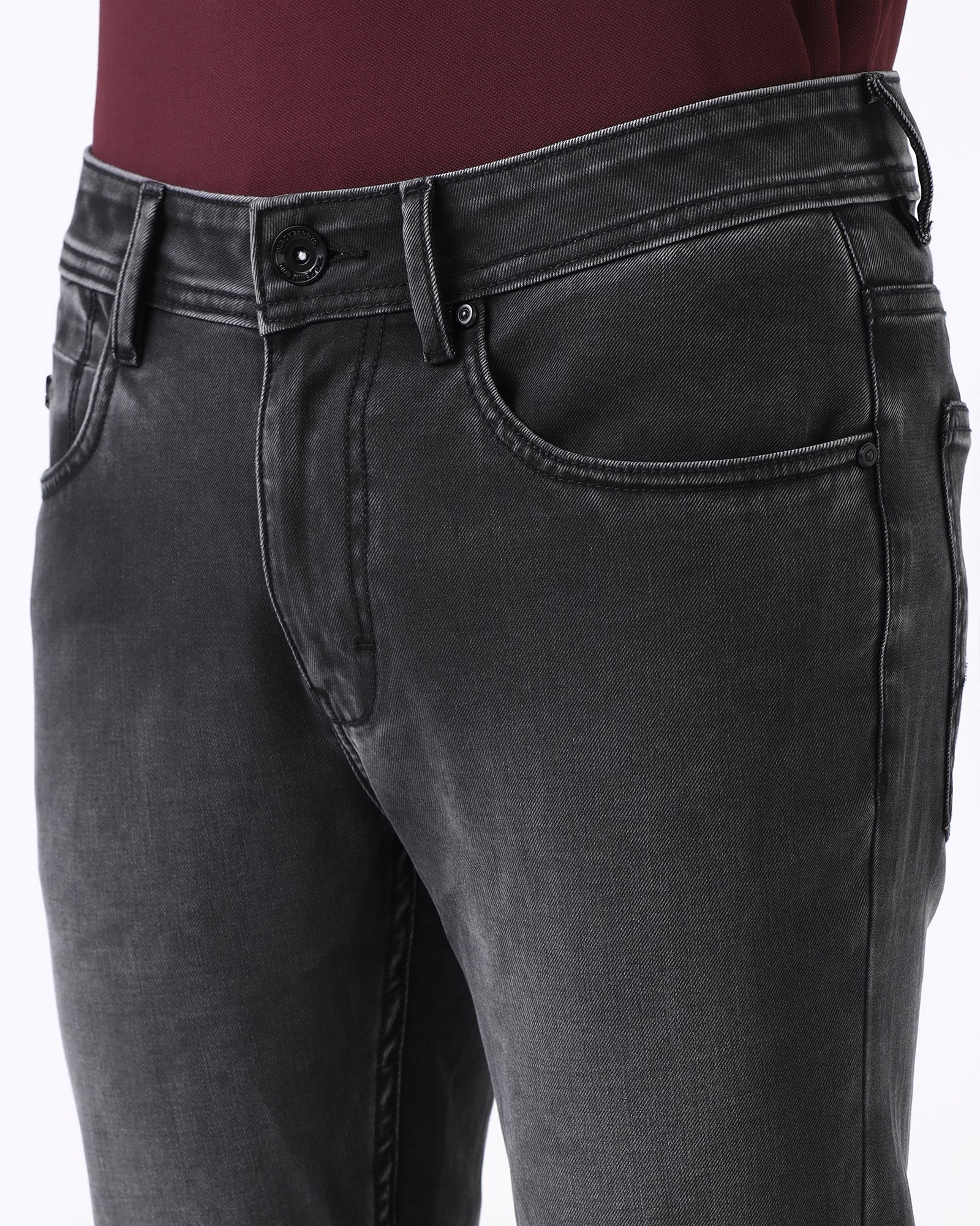 Black Superflex Skinny Cropped Jeans - Arland