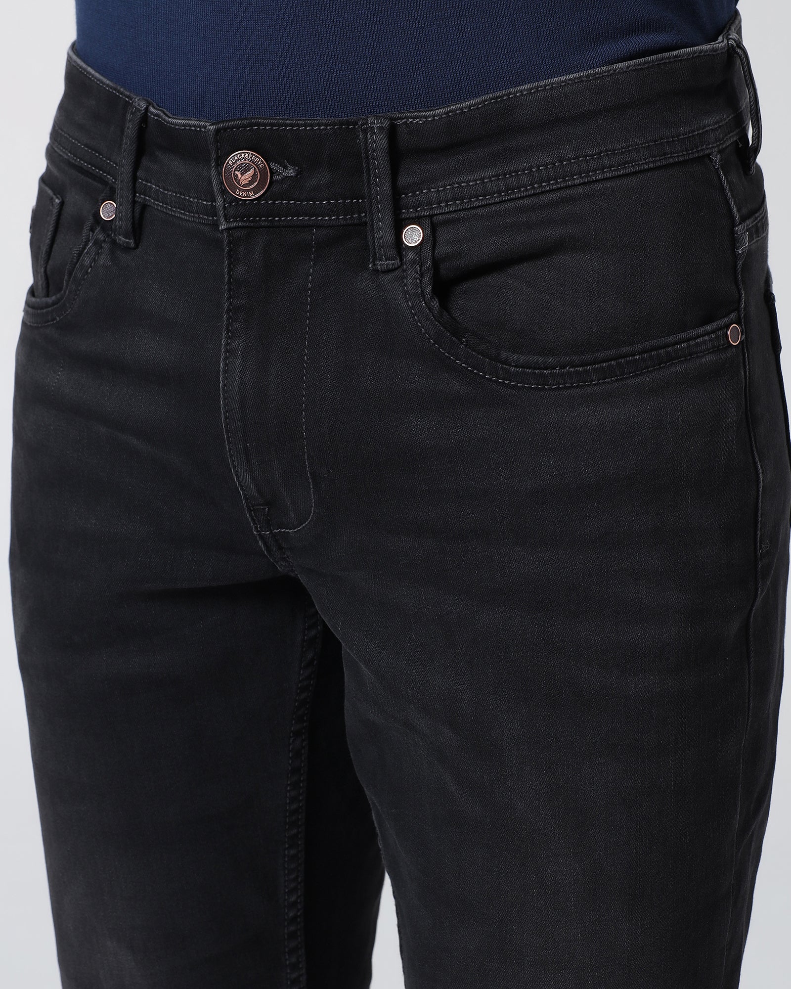 Black Superflex Slim Comfort Jeans - Erich