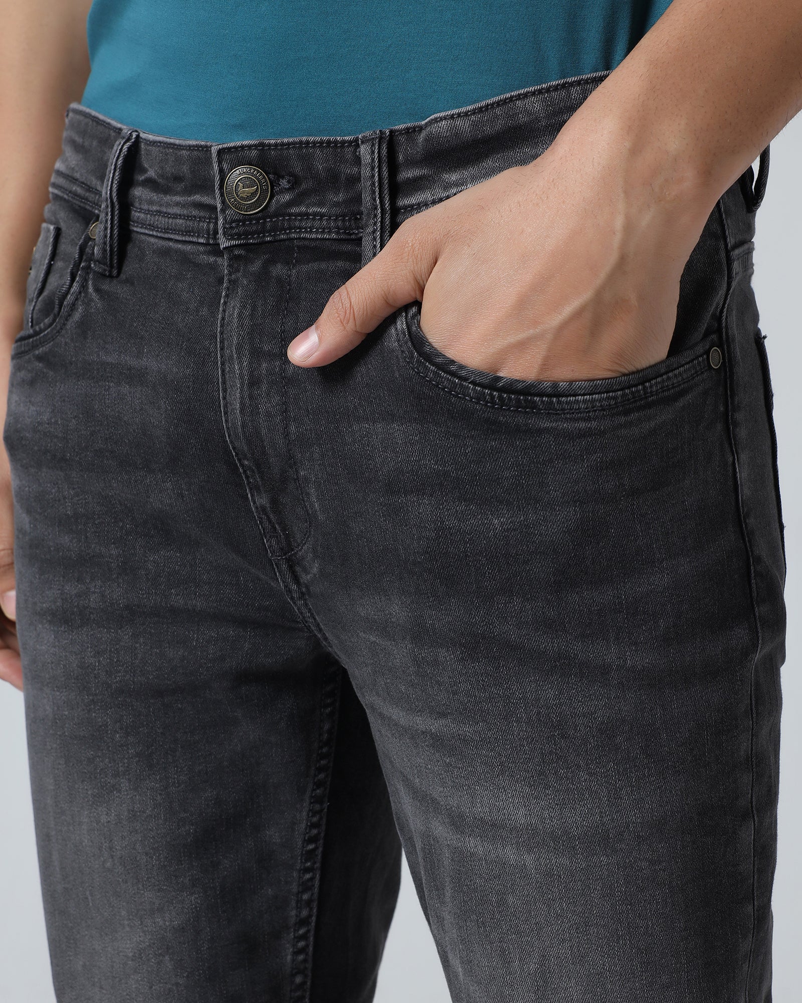 Black Superflex Slim Fit Jeans - Armin