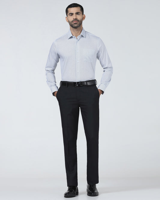 Black Technowaist Textured Trouser - Alex