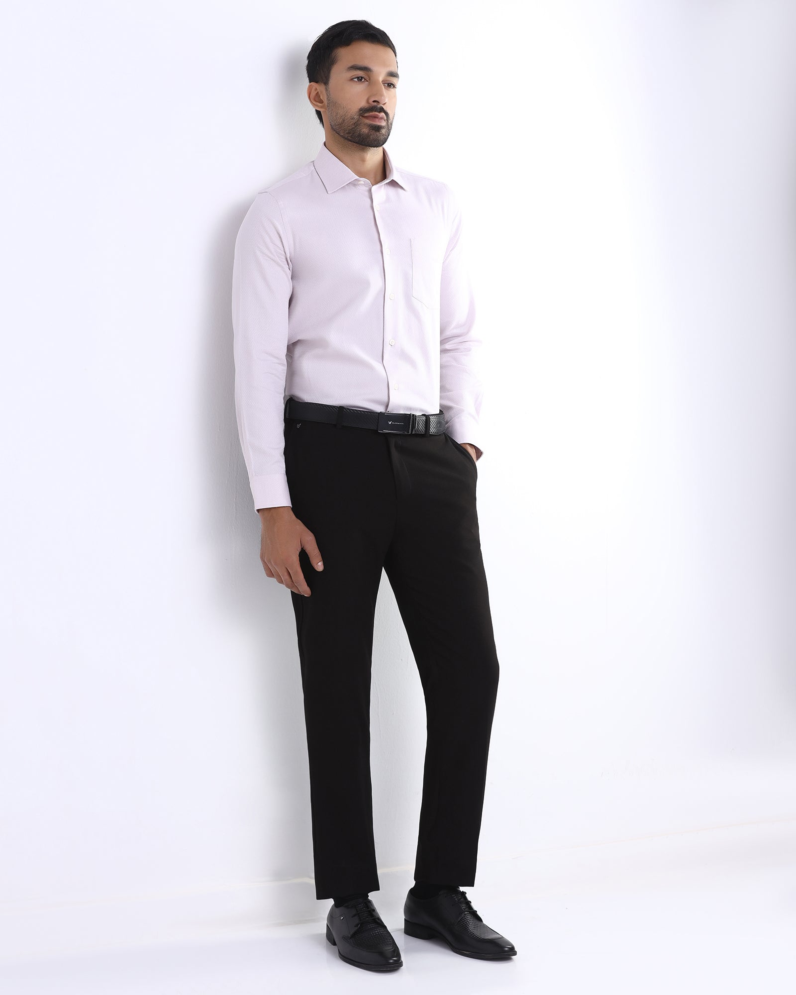Black Techno Waist Textured Trouser - Billy
