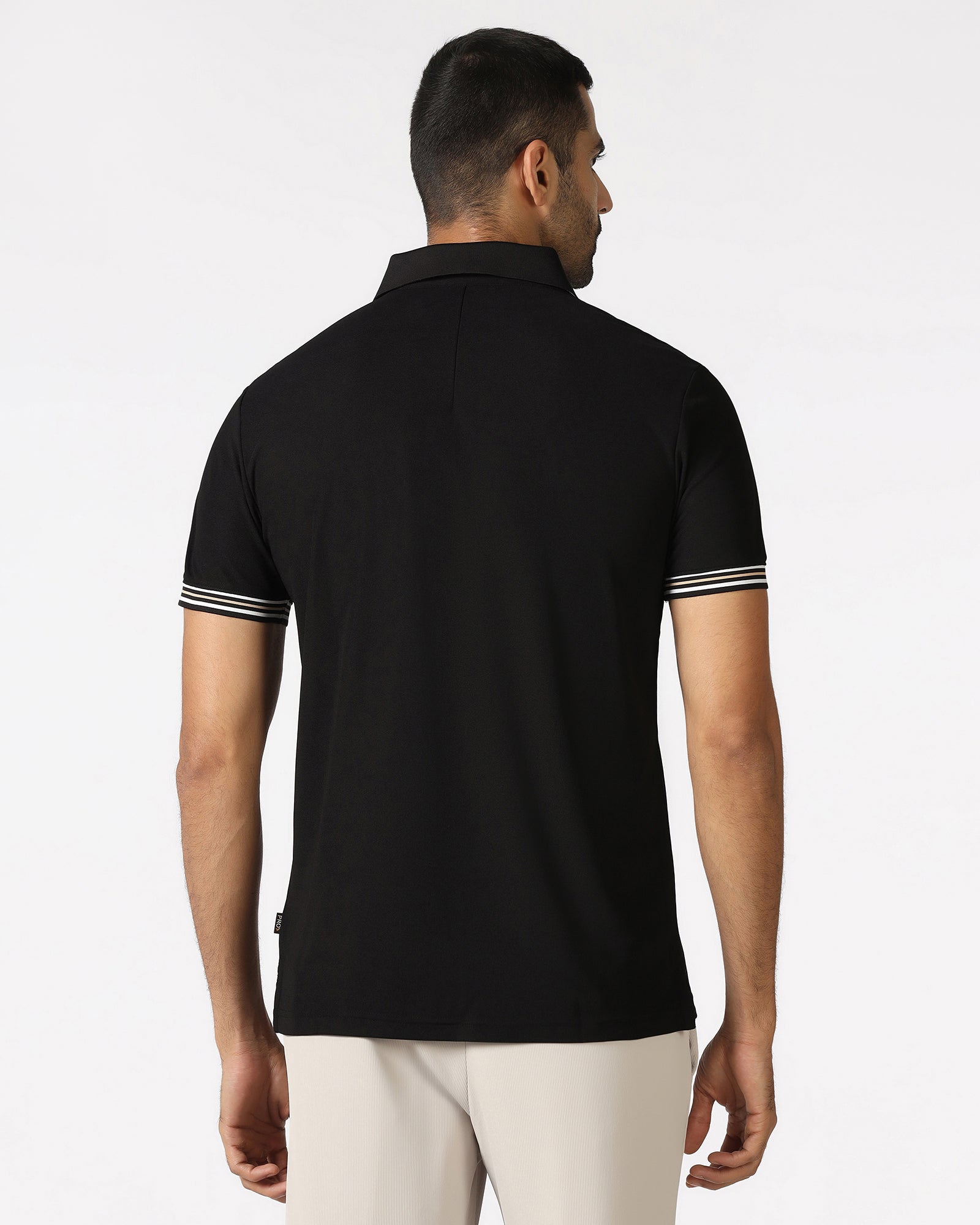 Black TechPro Solid Polo - Logan