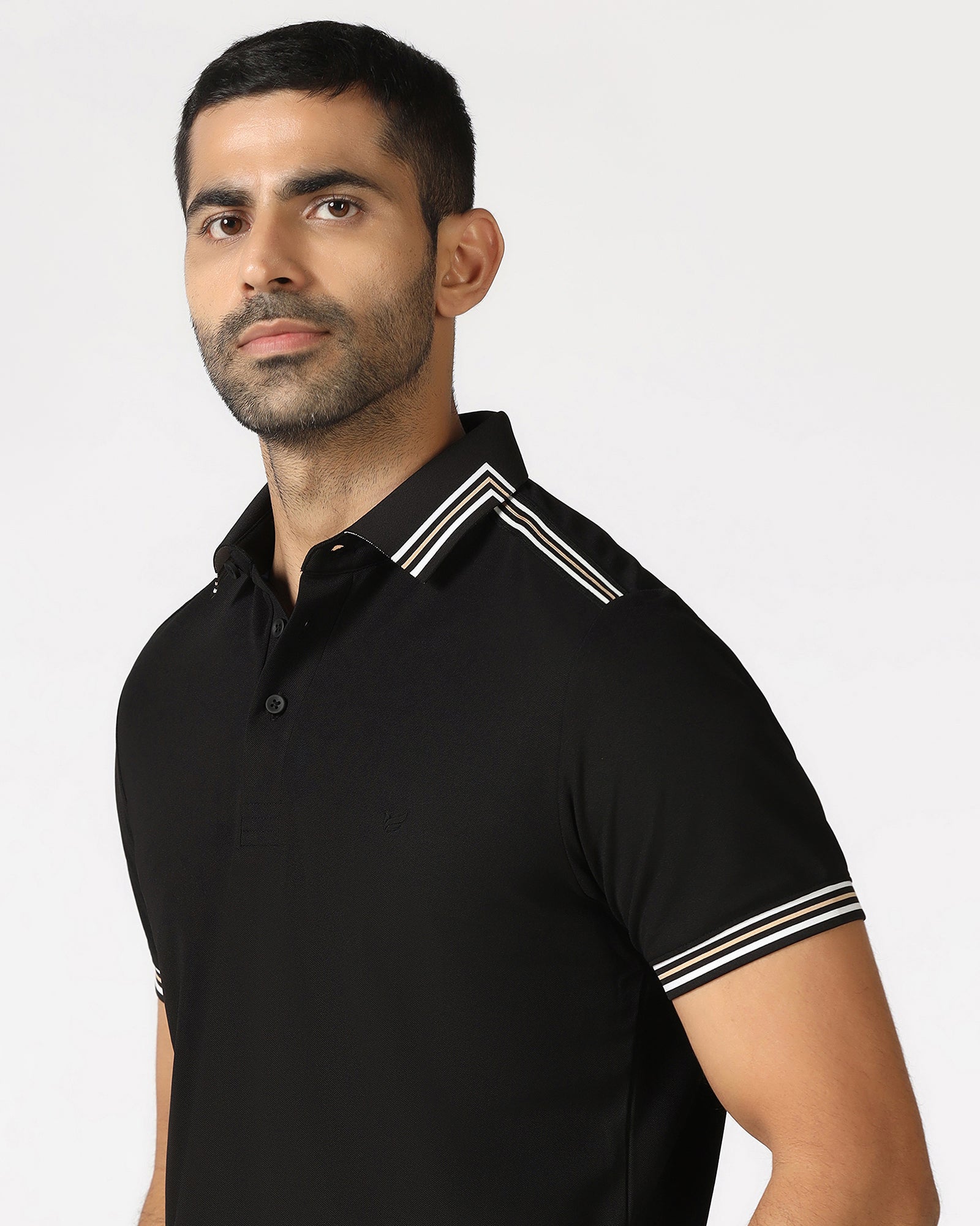 Black TechPro Solid Polo - Logan