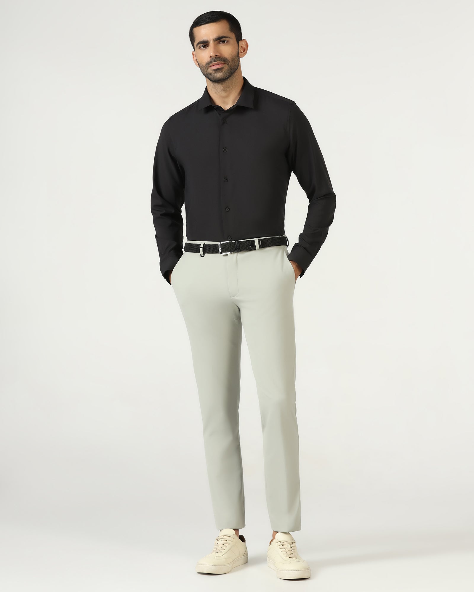 Black Techpro Solid Shirt - Shephard