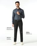 Black Techpro Solid Trouser - Dean