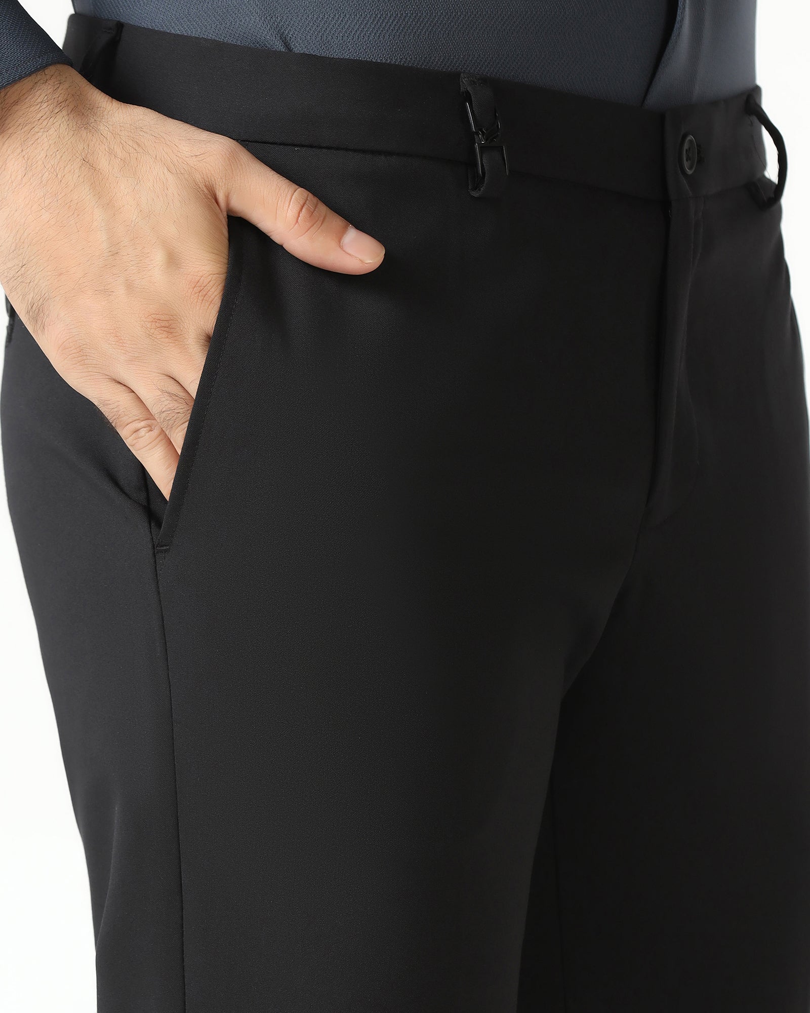 Black Techpro Solid Trouser - Dean