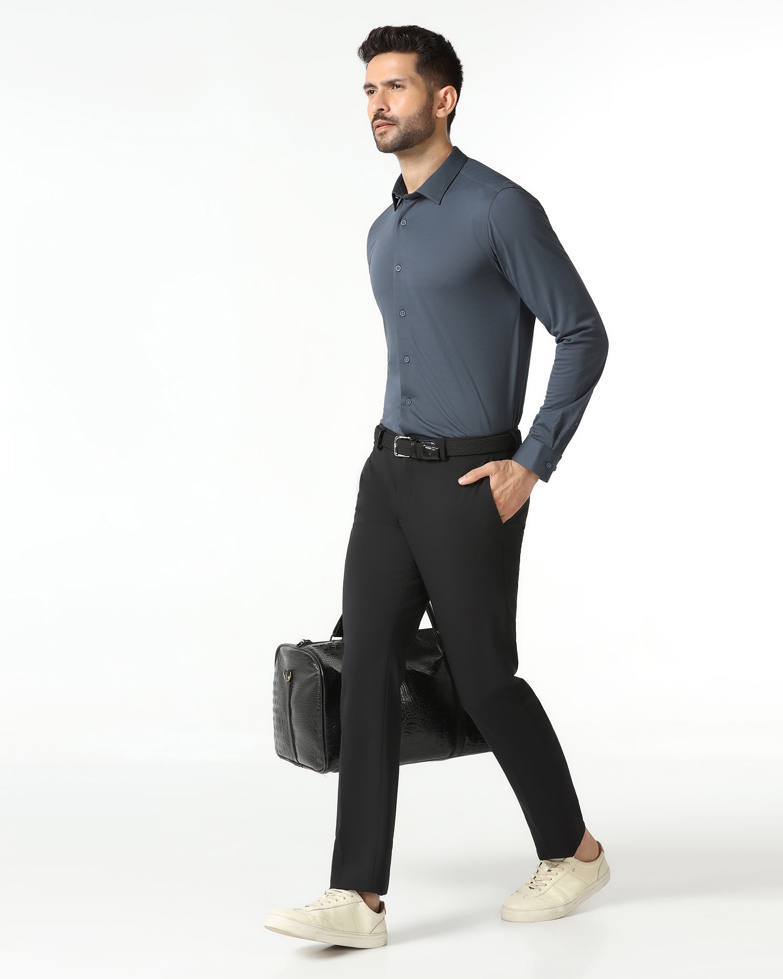 Black Techpro Solid Trouser - Dean