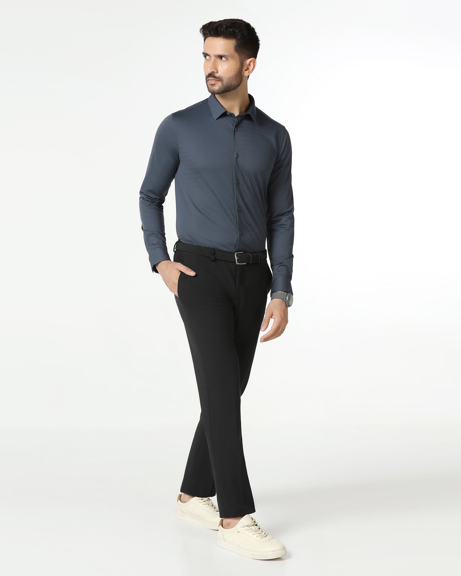 Black Techpro Solid Trouser - Dean