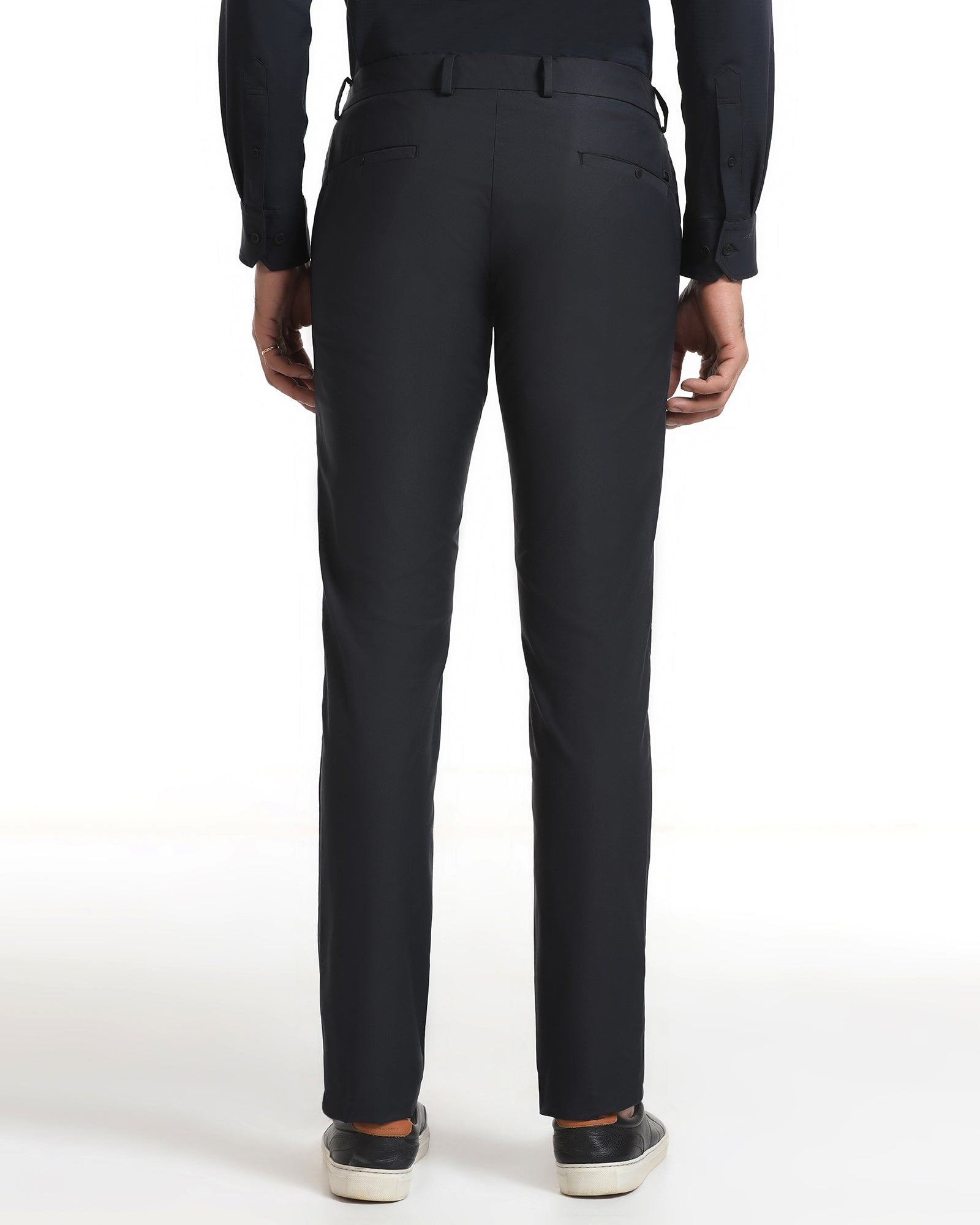 Black TechPro Textured Khakis - Ticino