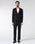 Black Techpro Two Piece Solid Suit - Delore