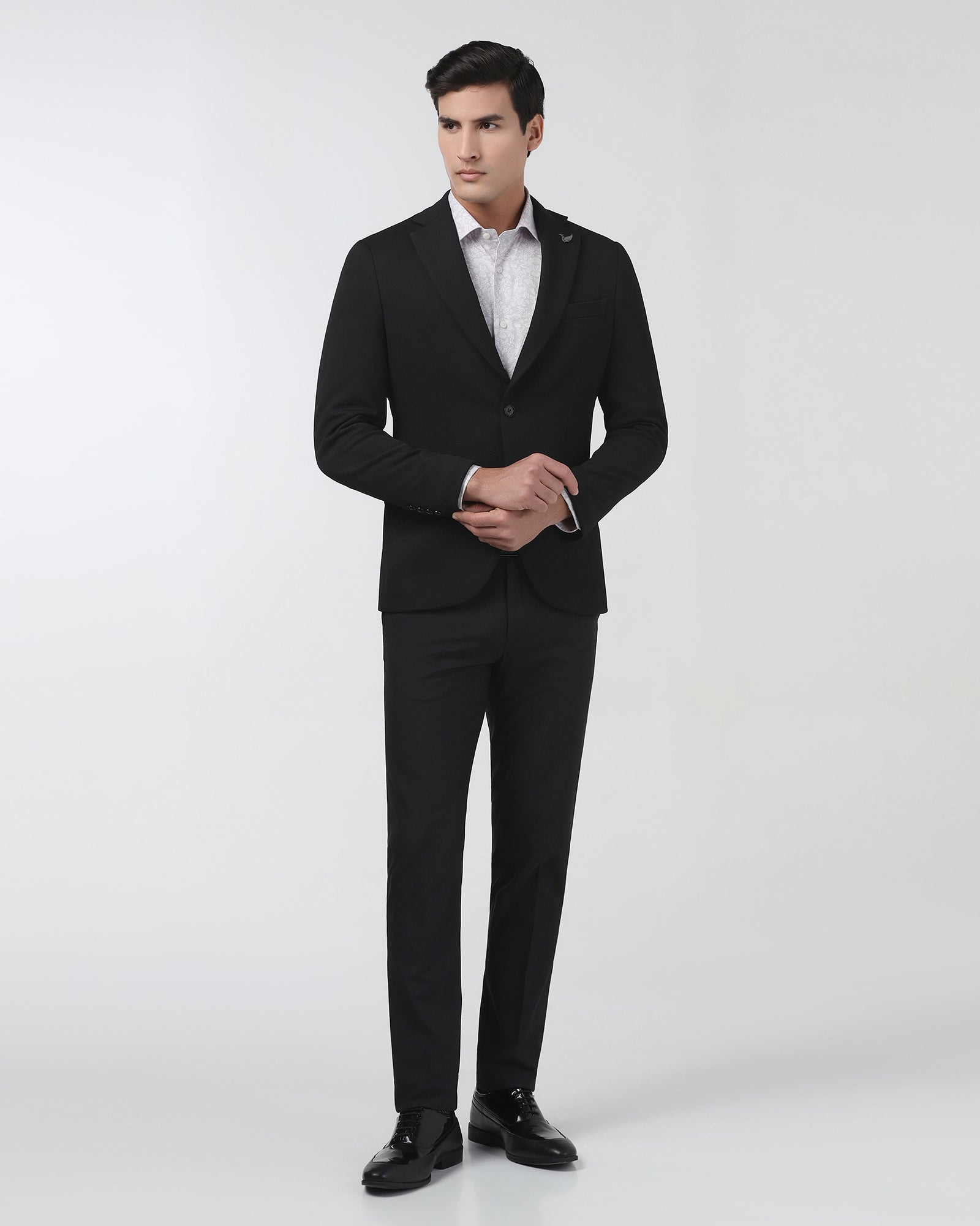 Black Textured Blazer - Chris