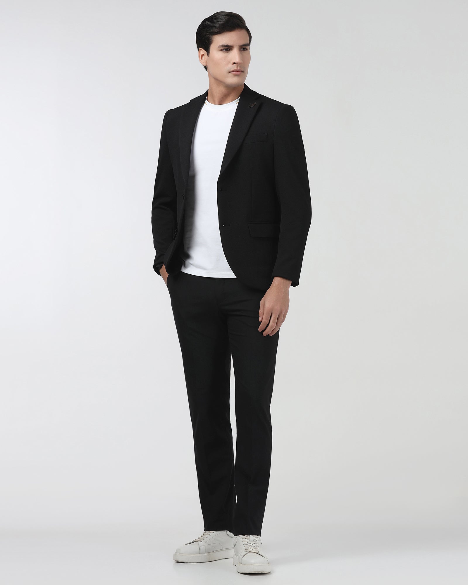 Black Textured Blazer - Chris