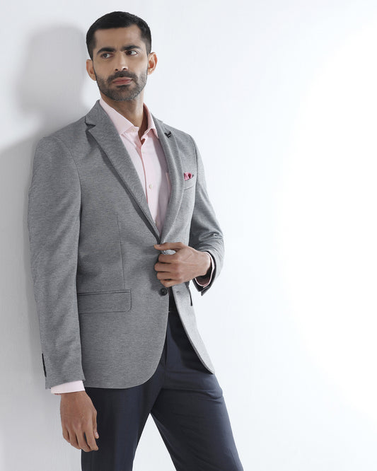 Black Textured Blazer - Declan