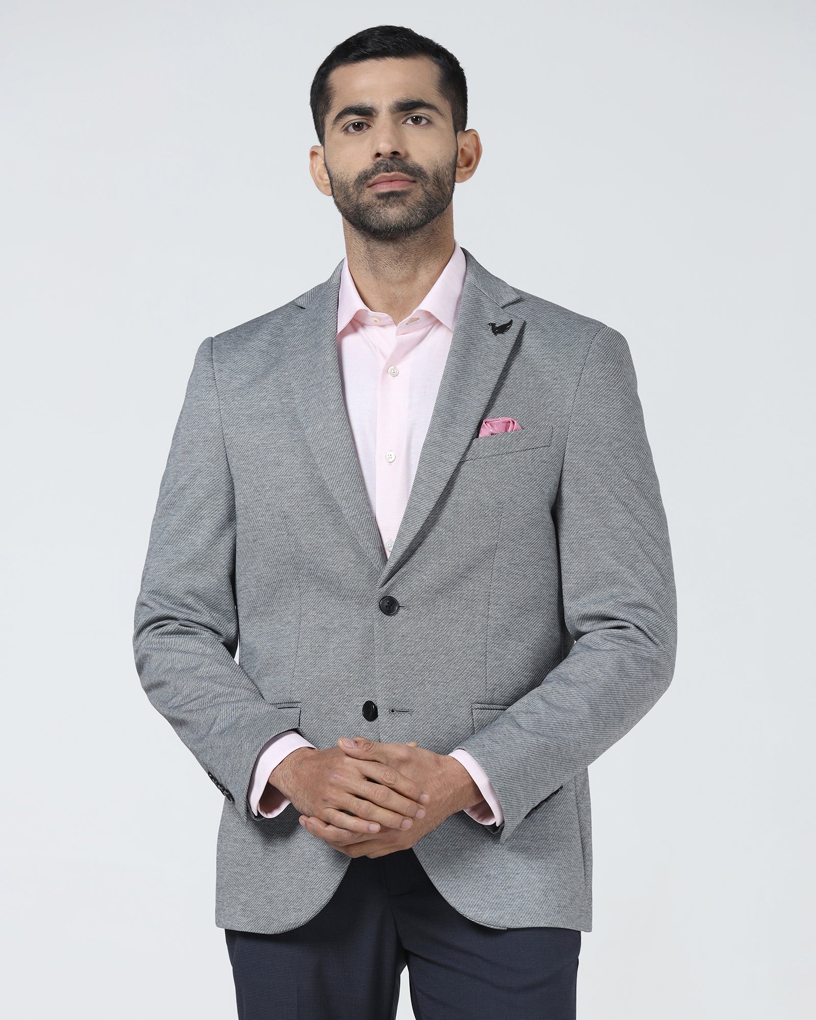 Black Textured Blazer - Declan