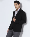 Black Textured Blazer - Wilson