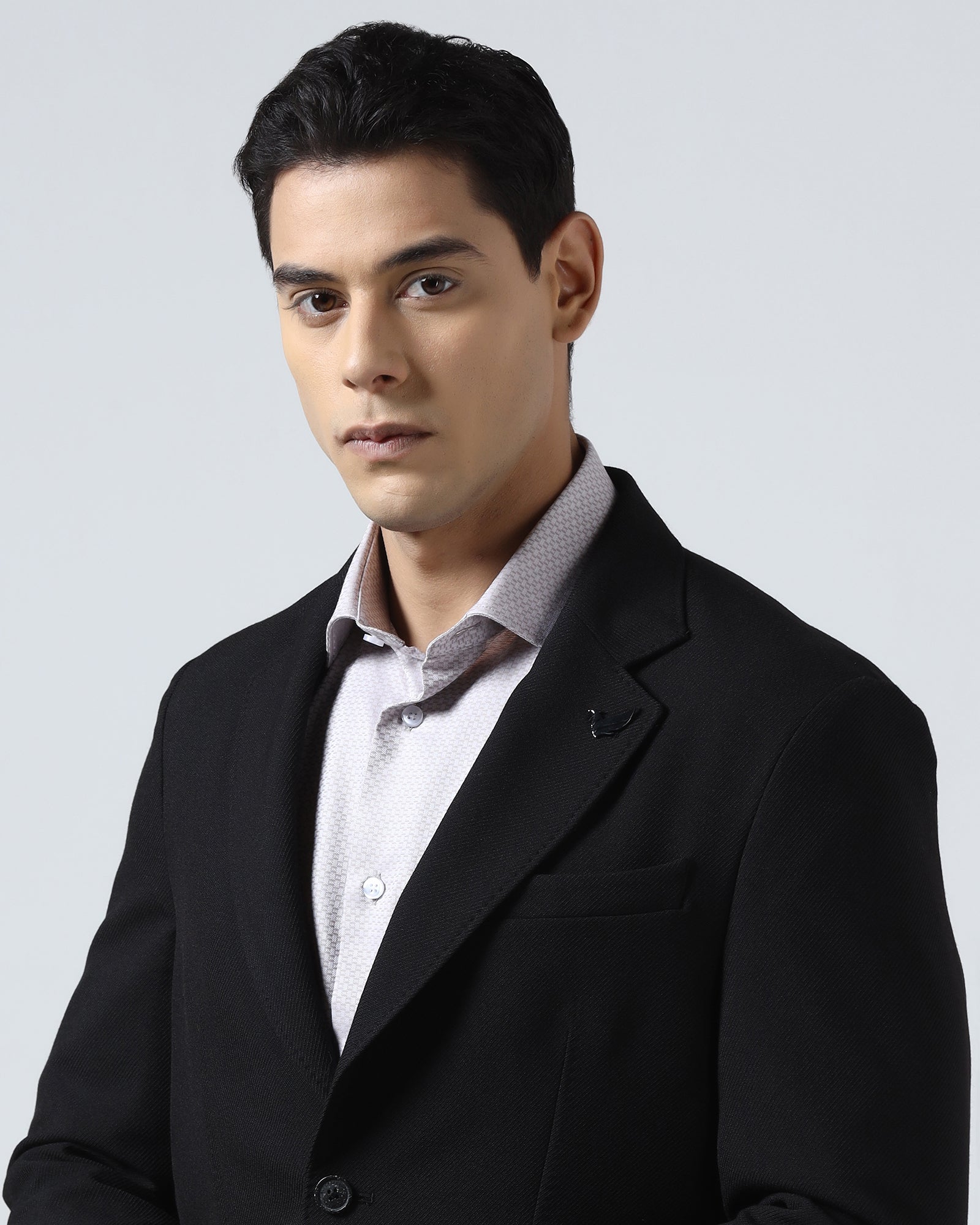 Black Textured Blazer - Wilson