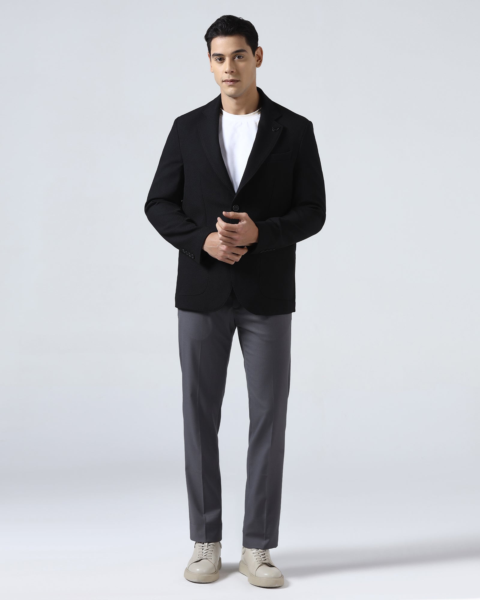 Black Textured Blazer - Wilson