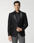 Black Textured Blazer - Proots