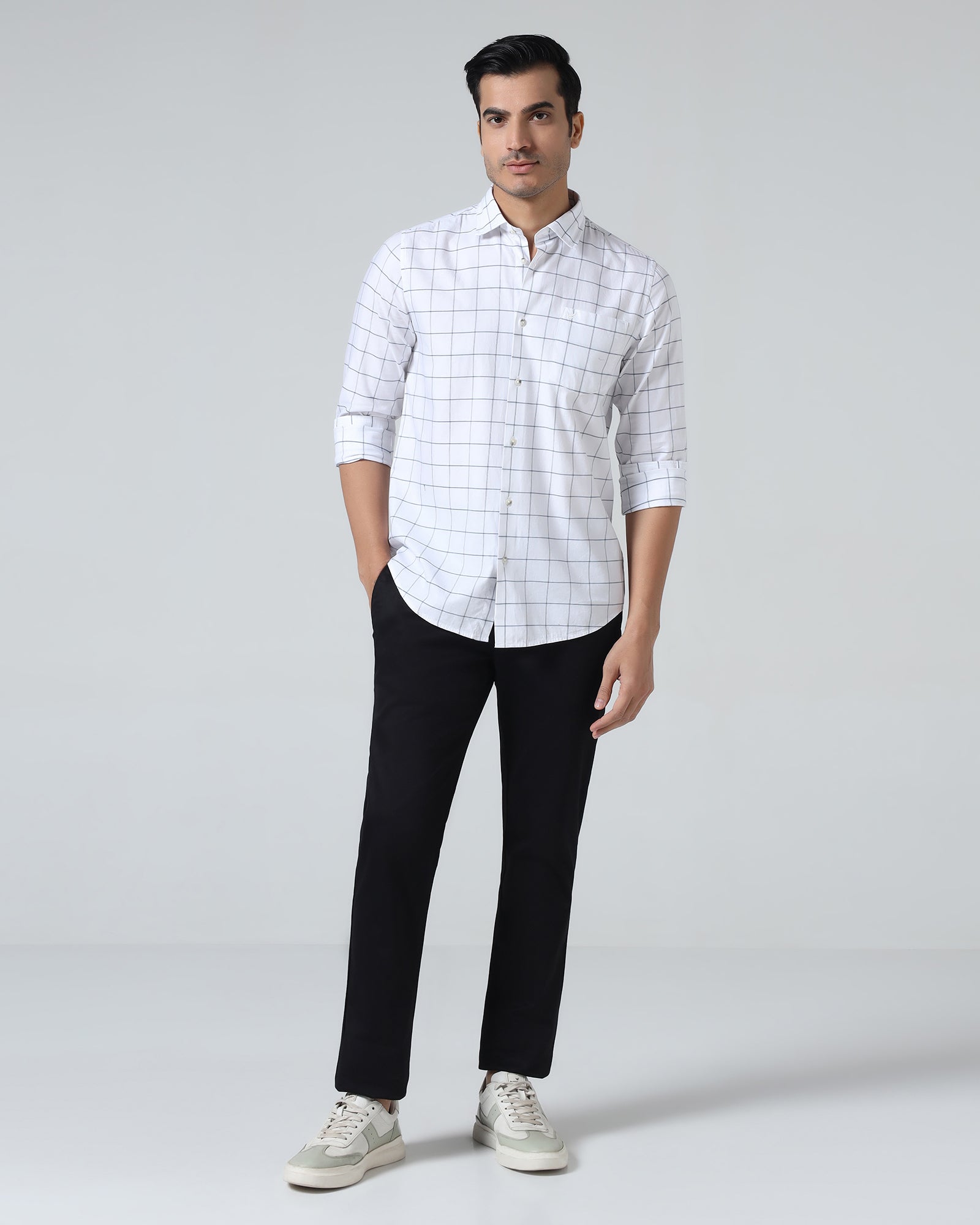 Black Textured Khakis - Mark